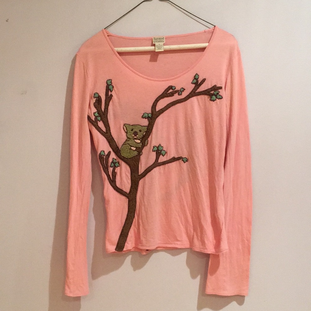 Cute Koala Lucky Brand Long Sleeve Tee